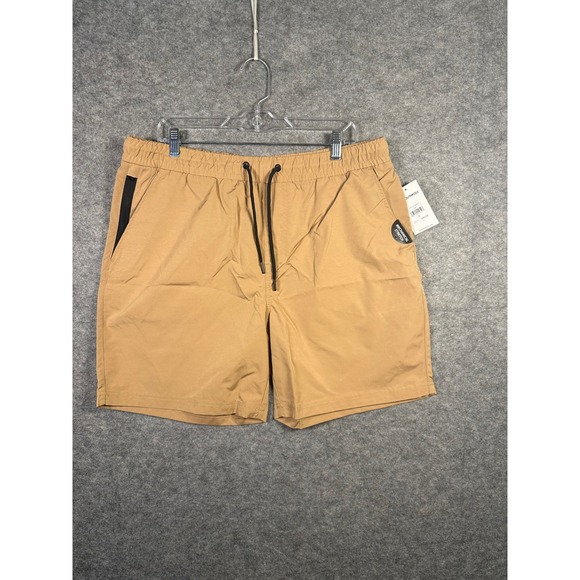 Southpole Standard Issue Mens XL Shorts Casual Tan Khaki Drawstring - Picture 1 of 7